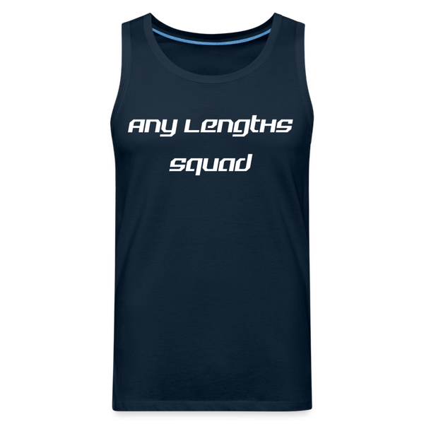 Any Lengths Squad Men’s Tank - deep navy