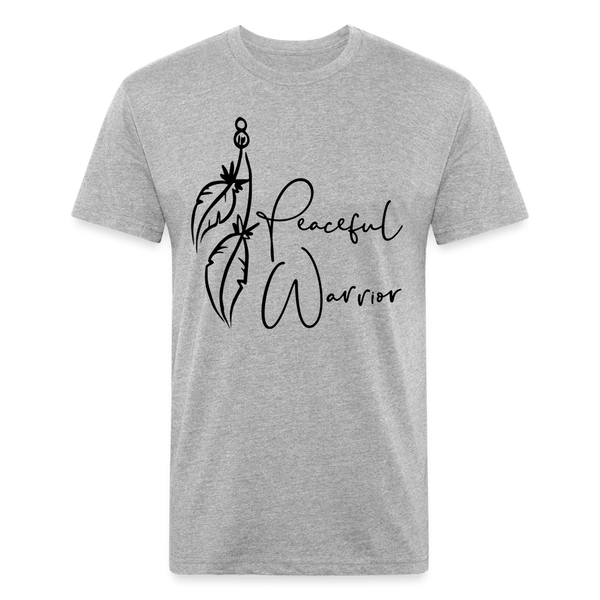 Peaceful Warrior Unisex Tshirt - 6 Color Options - heather gray