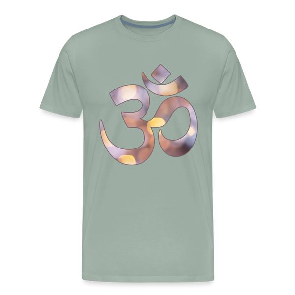 Om TShirt - steel green