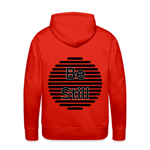 Be Still Circle Premium Hoodie - red