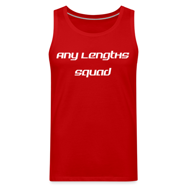 Any Lengths Squad Men’s Tank - red