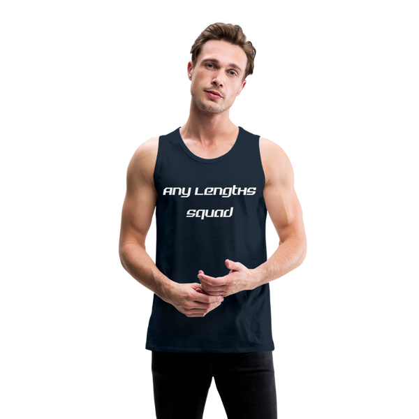 Any Lengths Squad Men’s Tank - deep navy