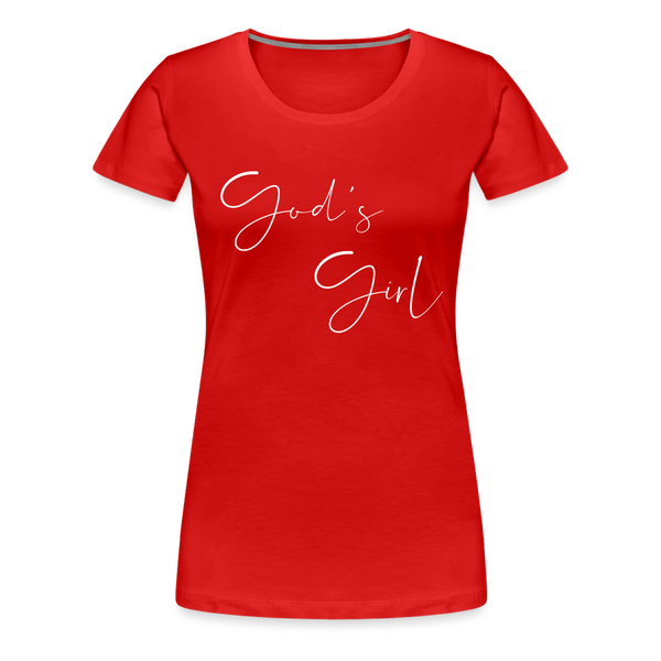 God's Girl Women's Tee - red