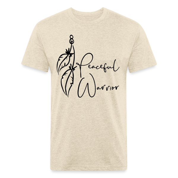 Peaceful Warrior Unisex Tshirt - 6 Color Options - heather cream