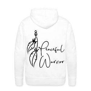 Peaceful Warrior Hoodie - 4 Color Options - white