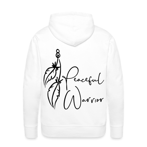 Peaceful Warrior Hoodie - 4 Color Options - white