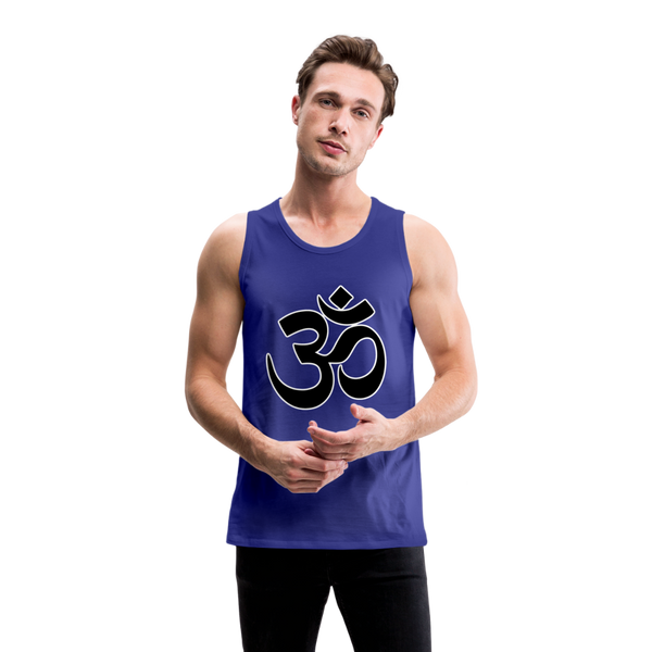 Om Black Design Men’s Premium Tank - royal blue