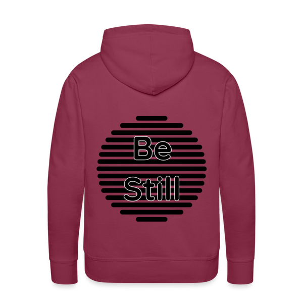 Be Still Circle Premium Hoodie - burgundy