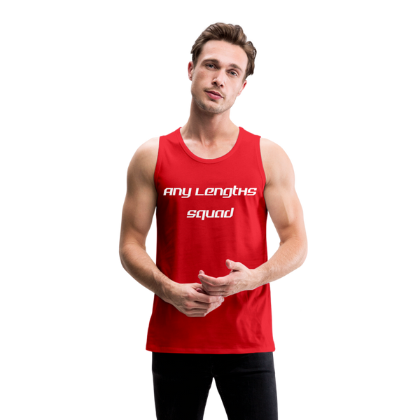 Any Lengths Squad Men’s Tank - red