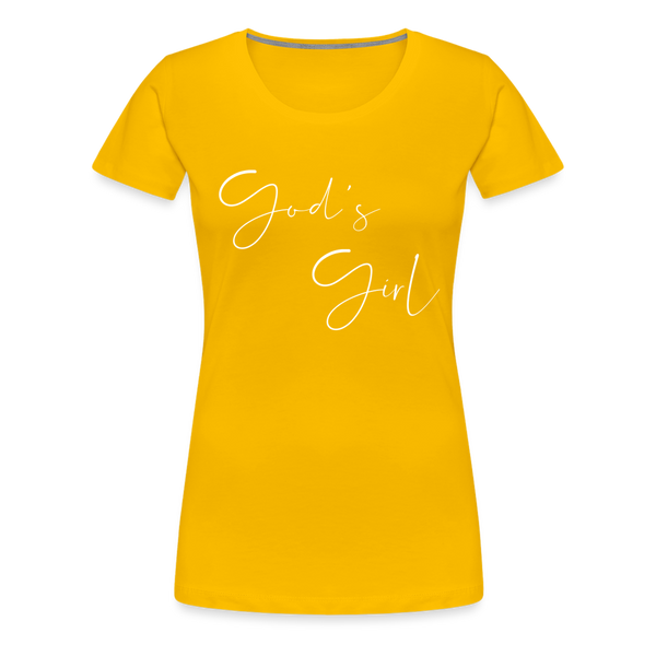 God's Girl Women's Tee - sun yellow