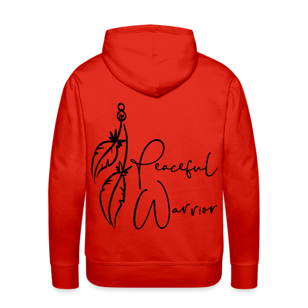 Peaceful Warrior Hoodie - 4 Color Options - red