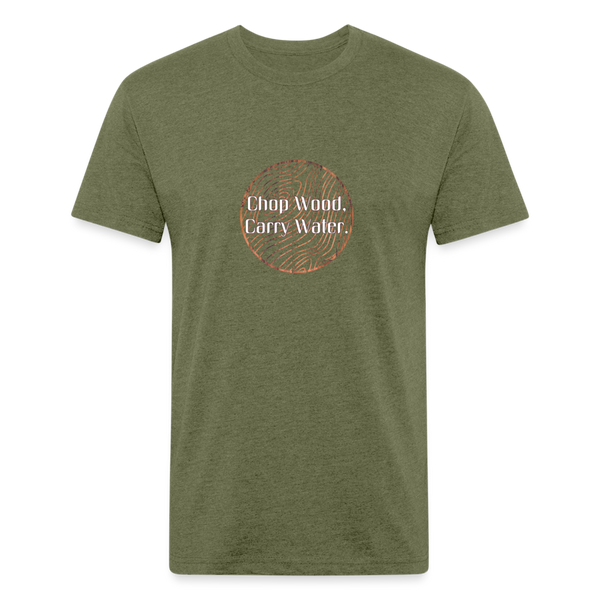 Chop Wood. Carry Water. T-Shirt - heather military green