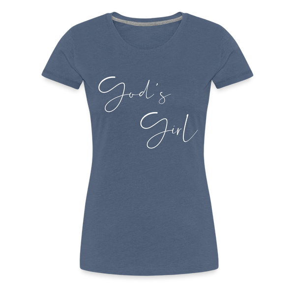 God's Girl Women's Tee - heather blue