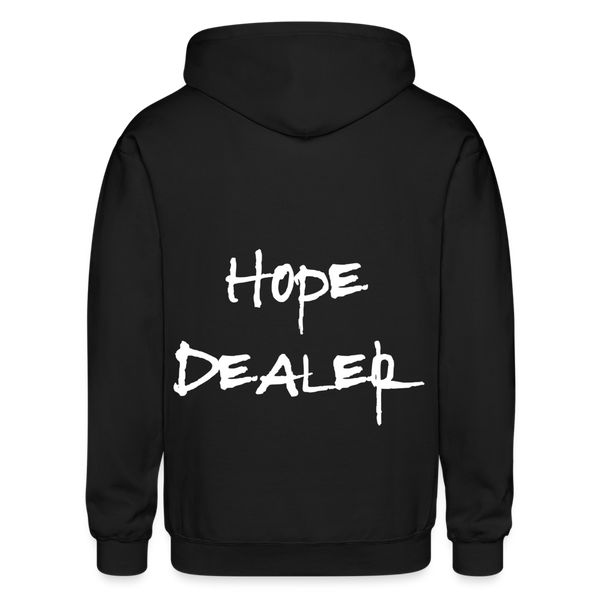 Hope Dealer Heavy Blend Zip Hoodie - black