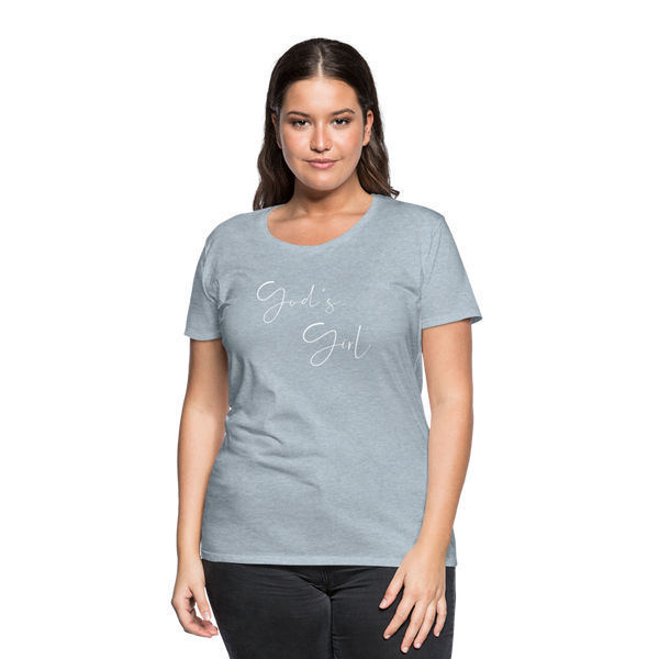 God's Girl Women's Tee - heather ice blue