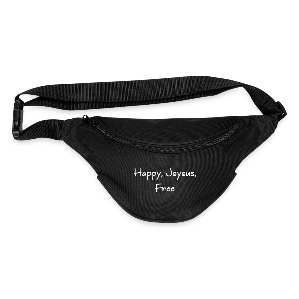 Happy Joyous Free Fanny Pack - black