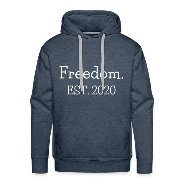 Freedom. EST. 2020 Premium Hoodie - heather denim