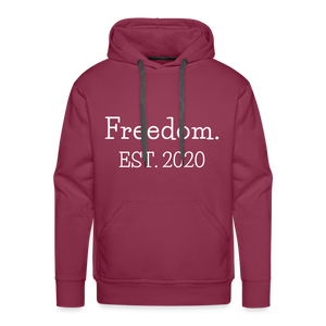 Freedom. EST. 2020 Premium Hoodie - burgundy