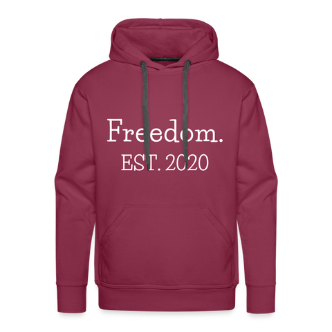 Freedom. EST. 2020 Premium Hoodie - burgundy