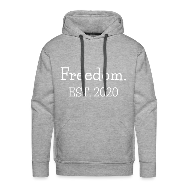 Freedom. EST. 2020 Premium Hoodie - heather grey