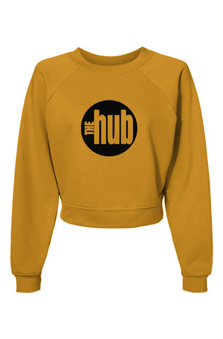 The Hub Womens Raglan Pullover Fleece Sweatshirt
