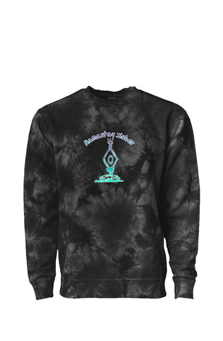 Namastay Sober Unisex Crystal Tie Dye Crewneck