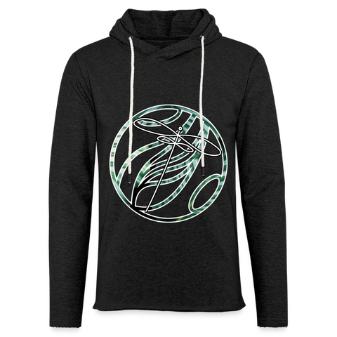 Infinity Dragonfly Terry Hoodie - charcoal grey