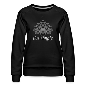 Live Simple Women’s Sweatshirt - black