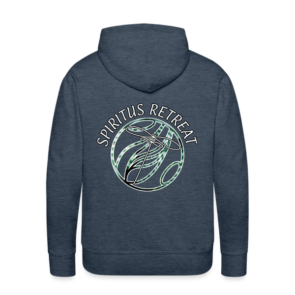 Spiritus Retreat Dragonfly Tribal Design - heather denim