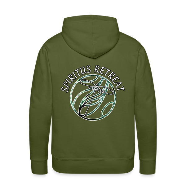 Spiritus Retreat Dragonfly Tribal Design - olive green