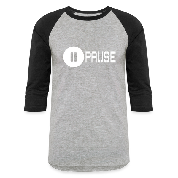 Spiritus Retreat Pause Baseball TShirt - heather gray/black