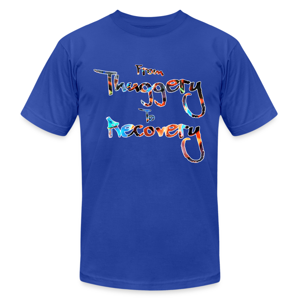 From Thuggery to Recovery TShirt - royal blue