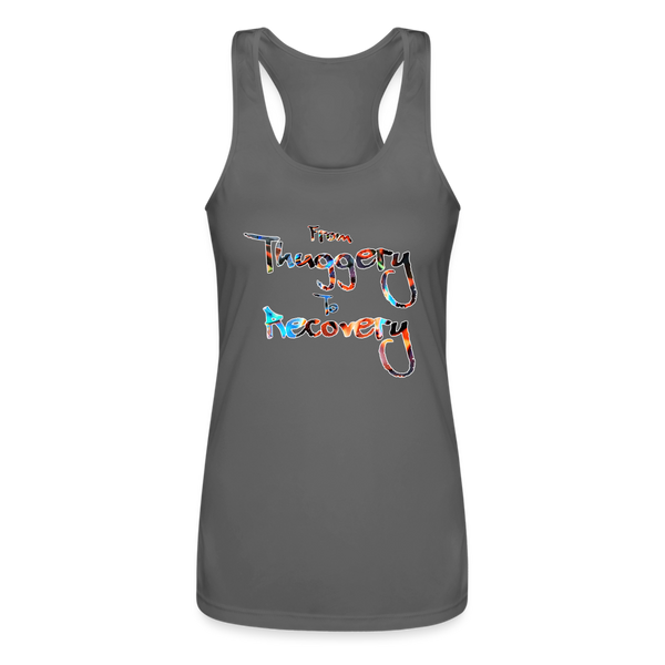 From Thuggery to Recovery Women’s Tank Top - charcoal