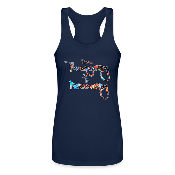 From Thuggery to Recovery Women’s Tank Top - navy