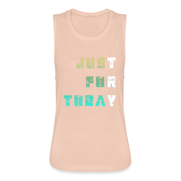 Just for Today (TRY) Women's Flowy Muscle Tank - peach