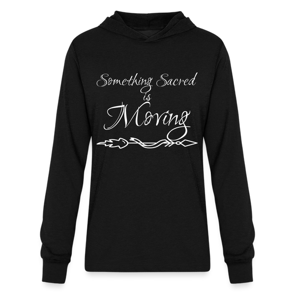 Something Sacred Unisex Long Sleeve Hoodie Shirt - black