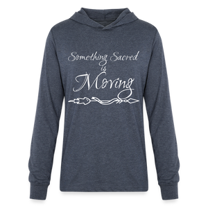 Something Sacred Unisex Long Sleeve Hoodie Shirt - heather navy