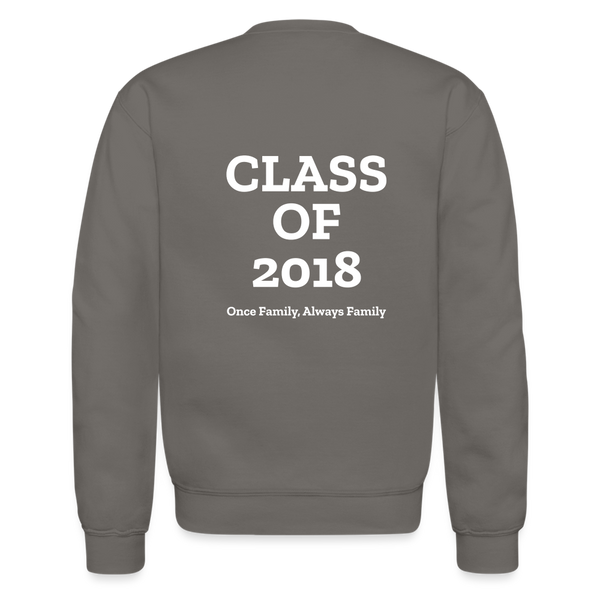 Hope Manor Class of 2018 Unisex Crewneck Sweatshirt - asphalt gray