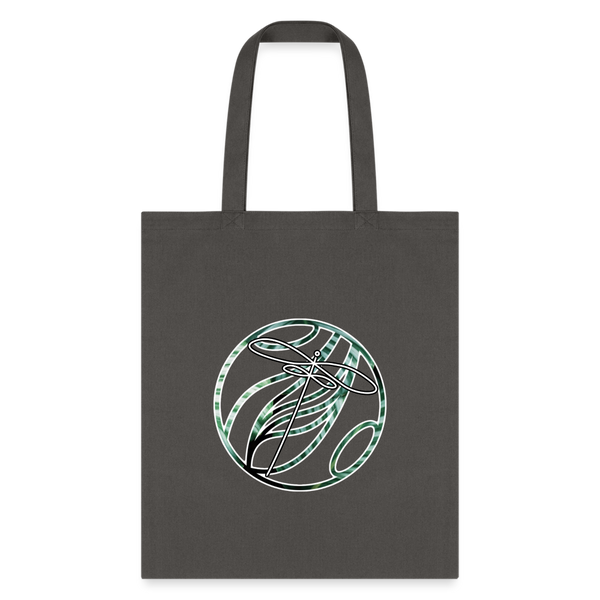 Infinity Dragonfly Tote Bag - charcoal