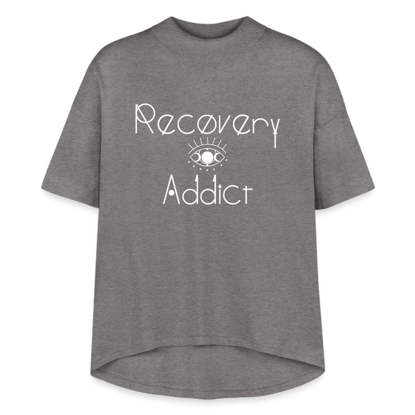 Recovery Addict Women's Hi-Lo Tee - granite heather 