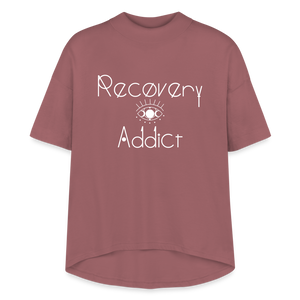 Recovery Addict Women's Hi-Lo Tee - dusty pink