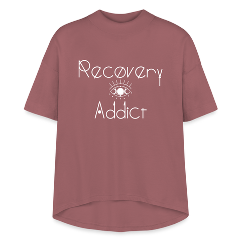 Recovery Addict Women's Hi-Lo Tee - dusty pink