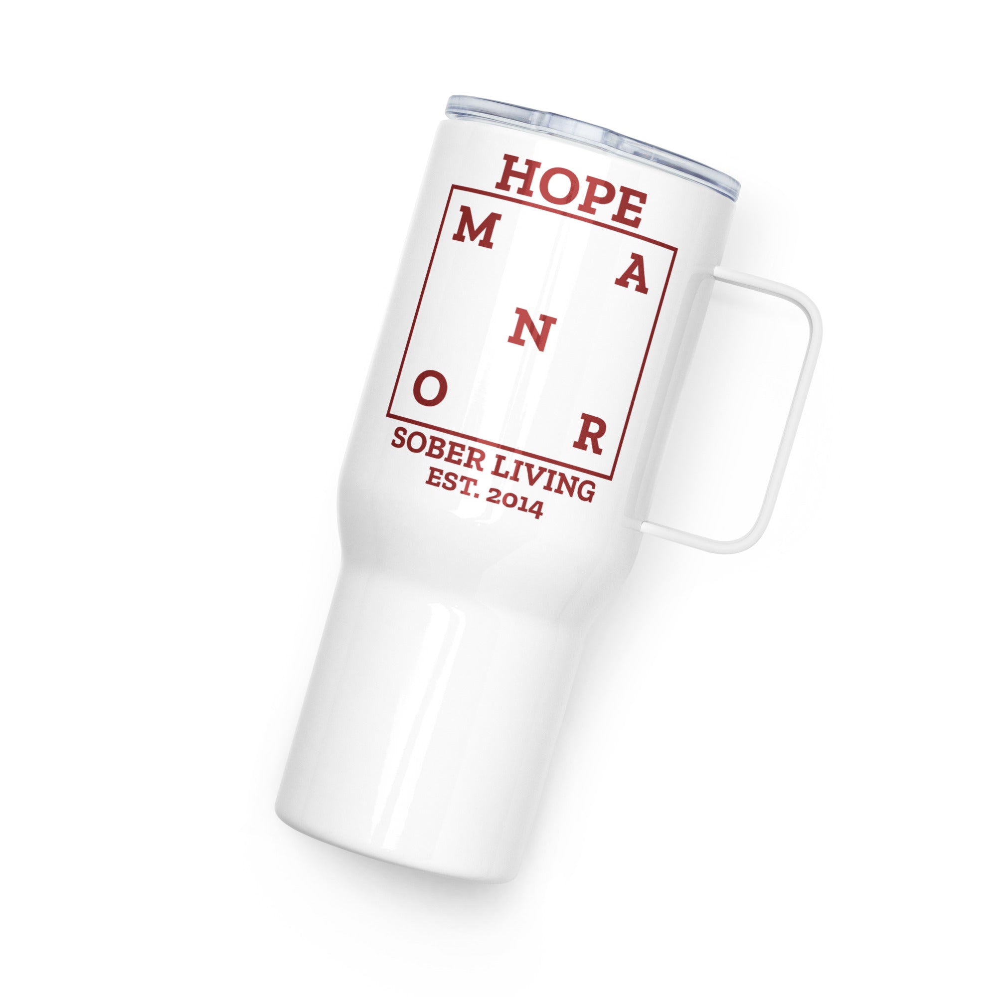 Hope Manor Est. 2014 Travel Mug with Handle