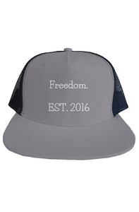 Freedom. Embroidered Sobriety Year Trucker Mesh Hat