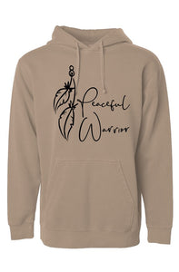 Peaceful Warrior Pigment Dyed Hoodie
