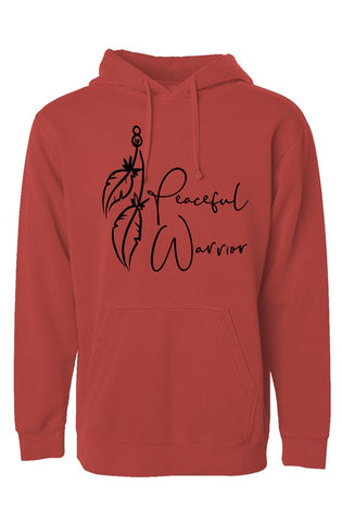 Peaceful Warrior Pigment Dyed Hoodie
