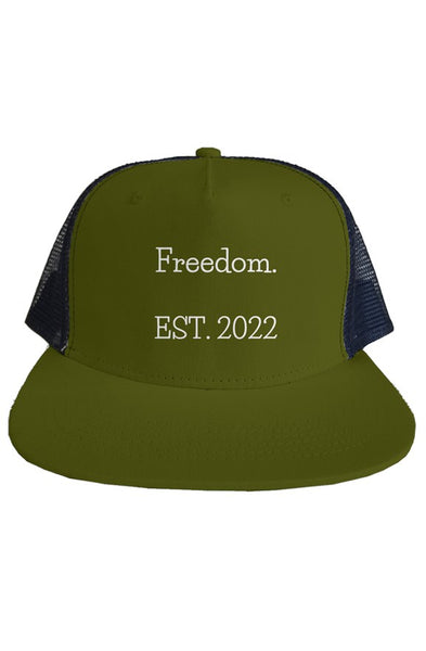 Freedom. Embroidered Sobriety Year Trucker Mesh Hat - 3 Color Options