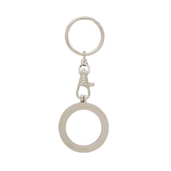 Bezel Medallion Holder Key Chain Gold Plated Accessories