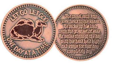Camel Antique Rose Bronze Medallion