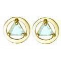 AA 14k Gold Birthstone Earrings 12 Colors